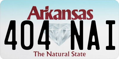 AR license plate 404NAI