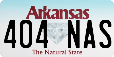 AR license plate 404NAS