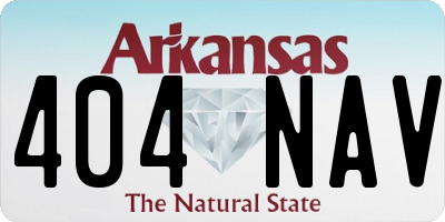 AR license plate 404NAV