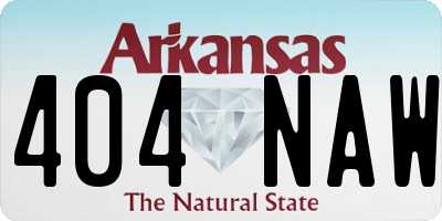 AR license plate 404NAW
