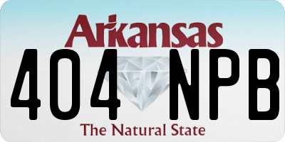 AR license plate 404NPB