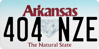 AR license plate 404NZE