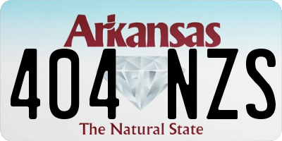 AR license plate 404NZS