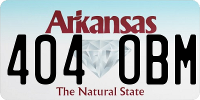 AR license plate 404OBM