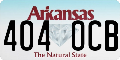 AR license plate 404OCB