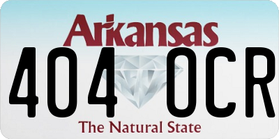 AR license plate 404OCR
