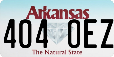 AR license plate 404OEZ