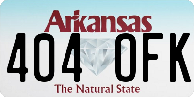 AR license plate 404OFK