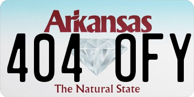AR license plate 404OFY