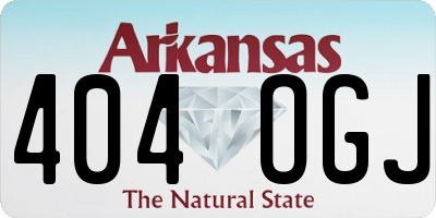 AR license plate 404OGJ