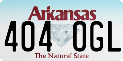 AR license plate 404OGL