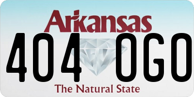 AR license plate 404OGO