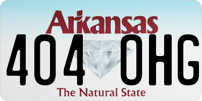 AR license plate 404OHG