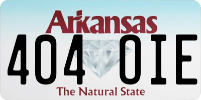 AR license plate 404OIE