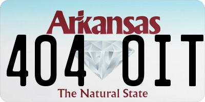 AR license plate 404OIT