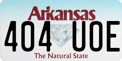 AR license plate 404UOE