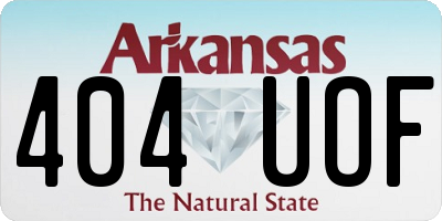 AR license plate 404UOF