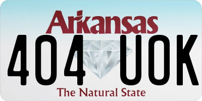 AR license plate 404UOK