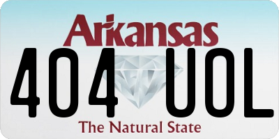 AR license plate 404UOL