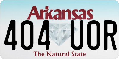 AR license plate 404UOR