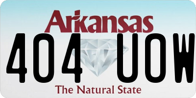 AR license plate 404UOW