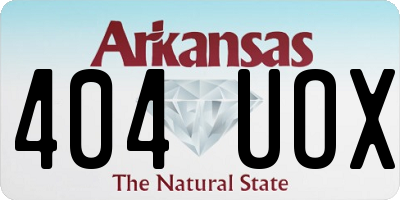 AR license plate 404UOX