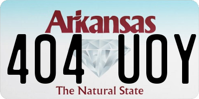 AR license plate 404UOY