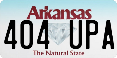 AR license plate 404UPA