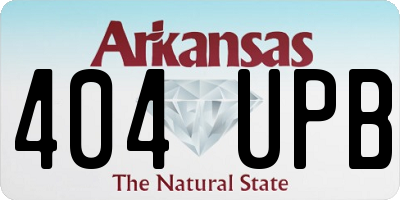 AR license plate 404UPB