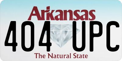 AR license plate 404UPC