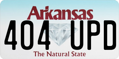 AR license plate 404UPD