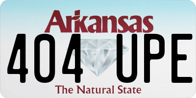 AR license plate 404UPE