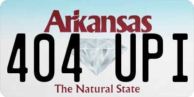 AR license plate 404UPI