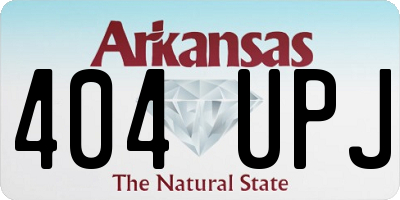 AR license plate 404UPJ