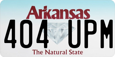 AR license plate 404UPM