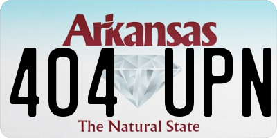 AR license plate 404UPN