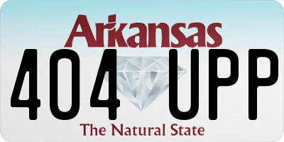 AR license plate 404UPP
