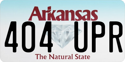 AR license plate 404UPR