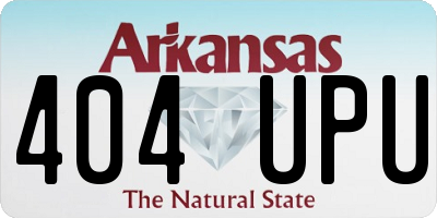 AR license plate 404UPU