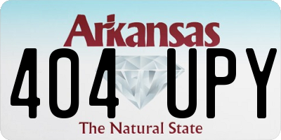 AR license plate 404UPY