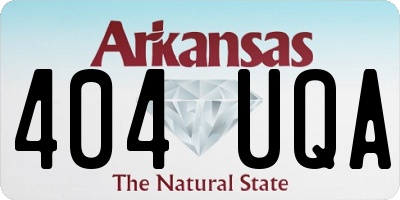 AR license plate 404UQA