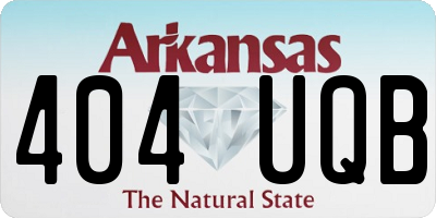 AR license plate 404UQB