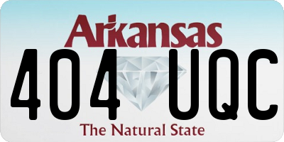 AR license plate 404UQC
