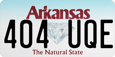 AR license plate 404UQE