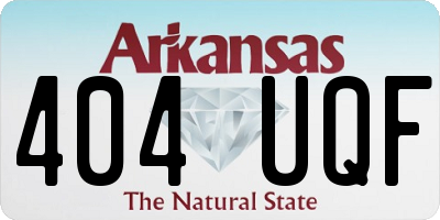 AR license plate 404UQF