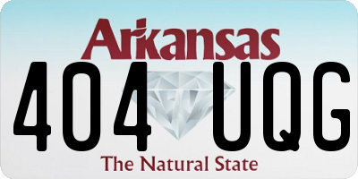 AR license plate 404UQG
