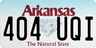 AR license plate 404UQI