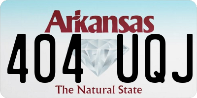 AR license plate 404UQJ