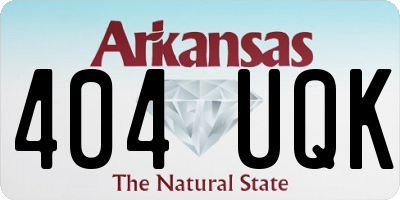 AR license plate 404UQK