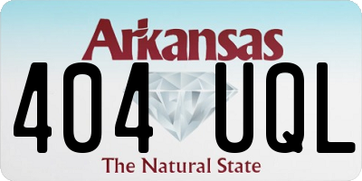 AR license plate 404UQL
